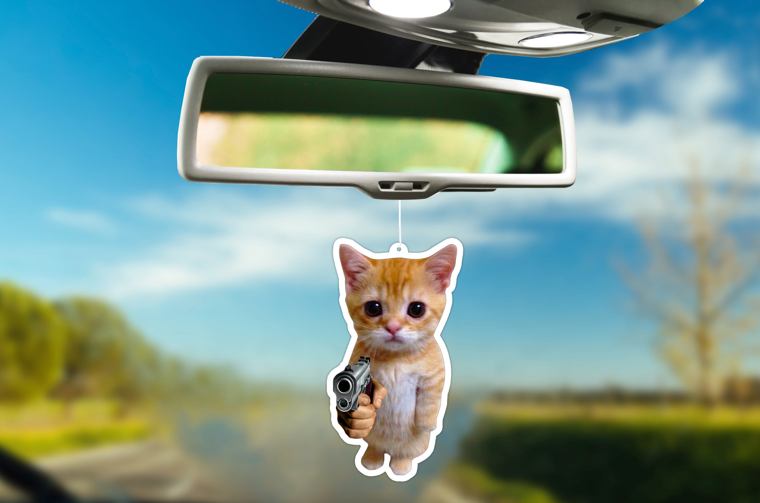 Buy wholesale Handmade Cat Air Freshener Personalized Car Diffuser -  Foreign White