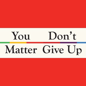 You Don't Matter Give Up Funny Unhinged Gen Z Meme Bumper Sticker & Car Magnet