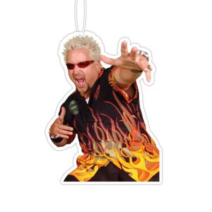 Guy Fieri Flavortown Funny Unhinged Meme Air Freshener for Car Decor