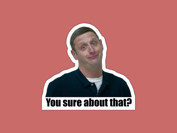 You Sure About That? Funny Meme Bumper, Laptop, Water Sticker & Refrigerator, Car Magnet