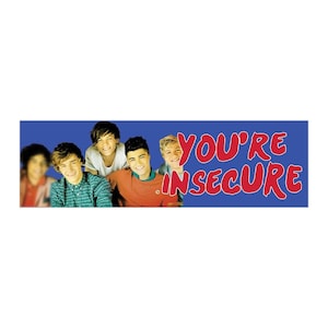 Je bent onzeker grappige meme bumpersticker en automagneet