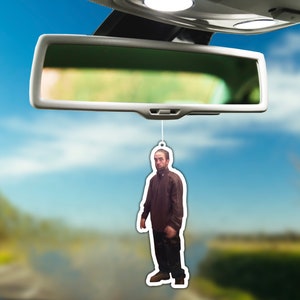 Robert Pattinson Tracksuit Funny Meme Gift Hanging Air Freshener for Car Decor