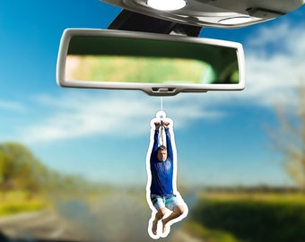 Tim Robinson on a Zipline ITYSL Funny Meme Gift Hanging Ornament Air Freshener for Car Decor