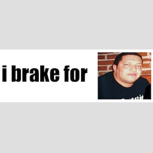 I Brake For Sal Funny Meme Bumper Sticker & Car Magnet