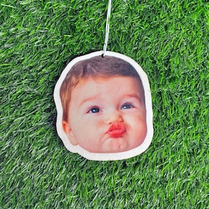 Custom Air Freshener from Photo, Baby Air Freshener, Cute Car Accessories Face Freshener Car Freshies Father’s Day Personalized Gift