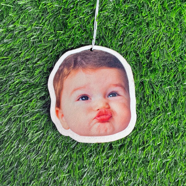 Custom Air Freshener from Photo, Baby Air Freshener, Cute Car Accessories Face Freshener Car Freshies Funny Car Decor Personalized Gift