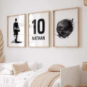 Custom Basketball Poster, Personalized Basketball Jersey, Basketball Print, Boys Bedroom Decor, Basketball Gifts, Basketball Room Decor