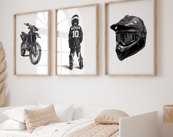 Printable Motocross Prints Dirt Bike Prints Motorcycle Print, Motocross Wall Art, Dirt Bike Wall Art, Boys Bedroom Decor, Motocross Posters