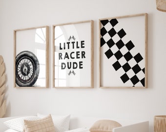 Printable Racing Car Nursery Prints Set of 3 Cars Wall Art Boys Playroom Decor Race Car Poster Boys Bedroom Decor Race Car Prints Gift Boys