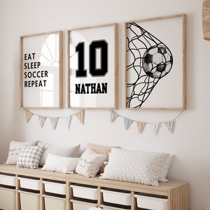 Impressões de arte de parede de futebol para impressão, pôster de futebol para meninos, impressões de quarto de meninos, decoração de quarto de adolescente, impressão de futebol, presente de futebol, impressão de camisa de futebol