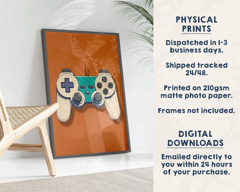 Retro Gaming Wall Art Prints, Set of 3 Vintage Gaming Wall Art, Gamer Wall Art, Boys Room Gamer Decor, Video Games Room Art, Gift for Gamer immagine 9