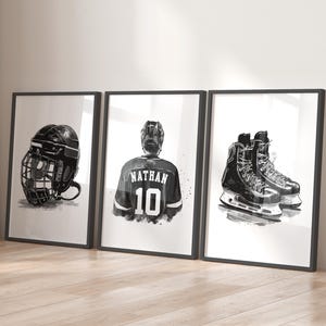 Ice hockey poster - Etsy 日本
