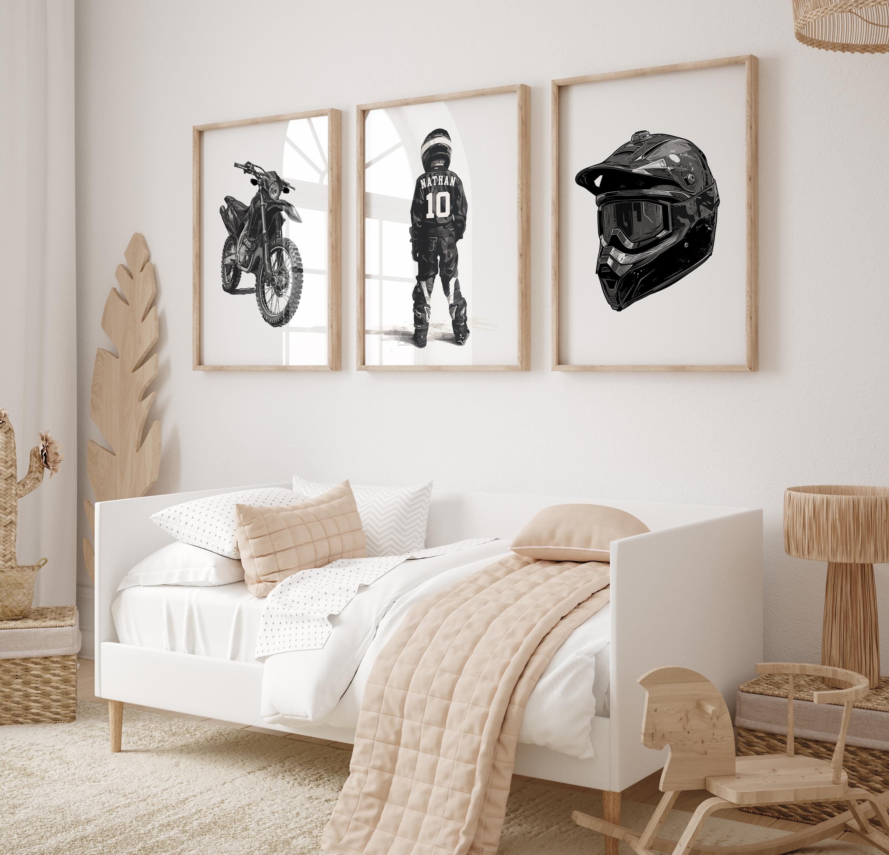 Boys motorcycle room - Etsy México, image size:2900x2788