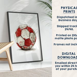 Personalisierter Fußballtrikot-Druck: Poster mit individuellem Namen und Nummer, Kinderzimmerdeko, Fußballgeschenk für Jungen, 3er-Set Sport-Wandbilder Bild 10