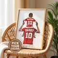 Personalised Football Gifts for Dad: Custom Name, Number & Hair Colour - Father Son Gift for Daddy - Fathers Day Gift from Son product logo