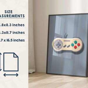 Retro Gaming Wall Art Prints, Set of 3 Vintage Gaming Wall Art, Gamer Wall Art, Boys Room Gamer Decor, Video Games Room Art, Gift for Gamer immagine 7