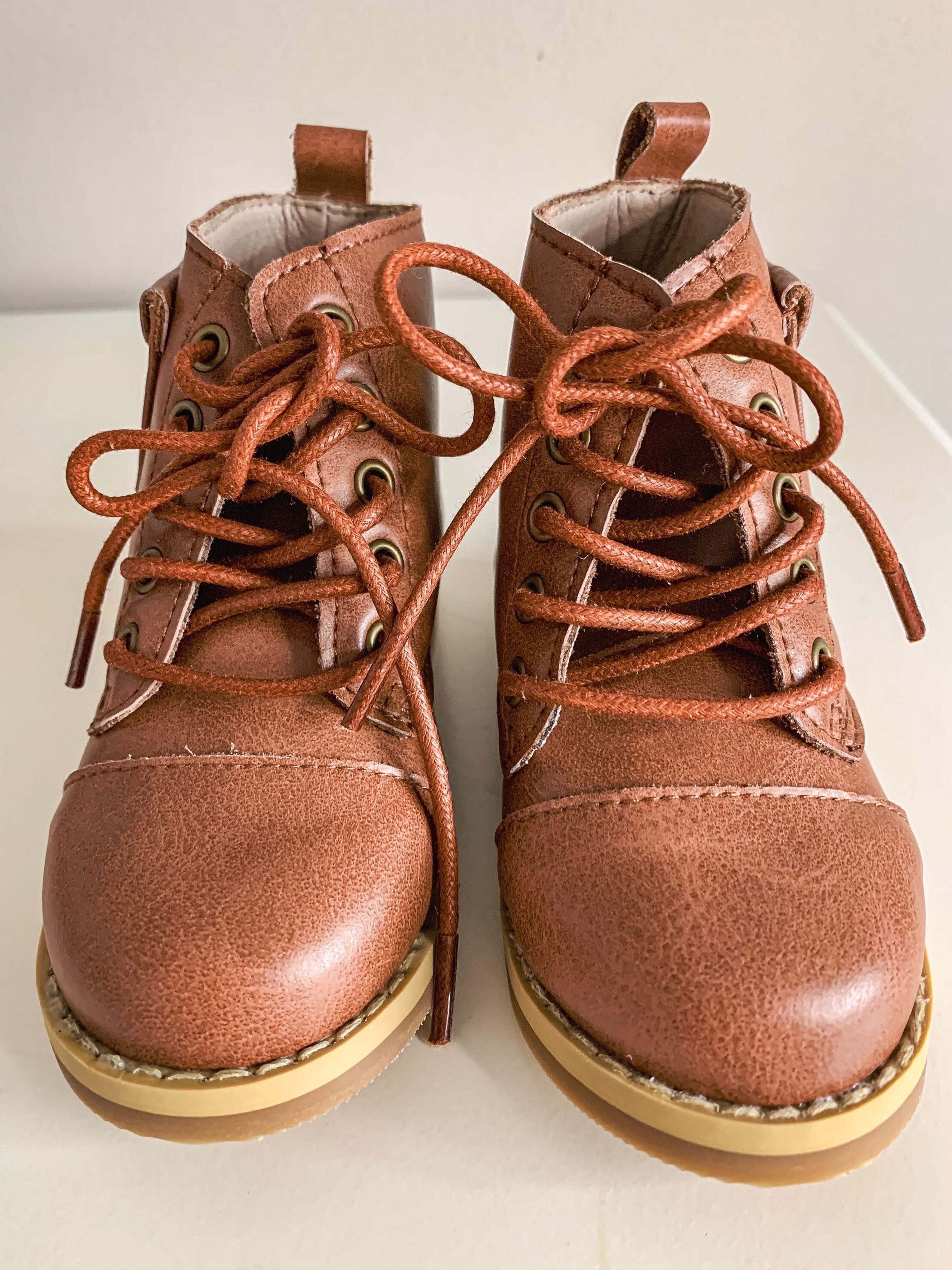 Pram Shoes Infant Vegan Leather Boots Winter Booties Baby Shower