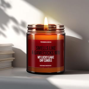 Smells Like A Gamecocks Win Candle, Fall Home Decor, Game Day Gifts, Gifts For Him, Gamecocks Gift, Unique Candles and Home Fragrance