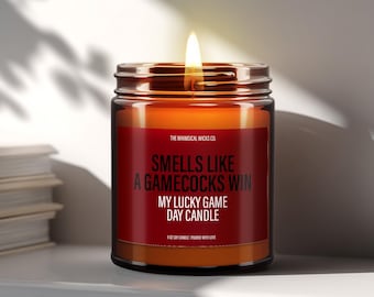 Smells Like A Gamecocks Win Candle, Boyfriend Gifts, Game Day Gifts, Gifts For Him, Gamecocks Gift, Unique Candles and Home Fragrance