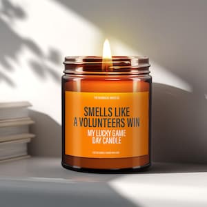 Smells Like A Volunteers Win Candle, Vols Pride Gift, Tennessee Candle, Game Day Gifts, Back To School, Sports Gifts For Him, Birthday Gift