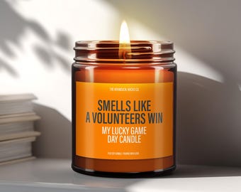 Smells Like A Volunteers Win Candle, Vols Pride Gift, Tennessee Candle, Game Day Gifts, Sports Gifts For Him, Birthday Gift, Gift For Dad