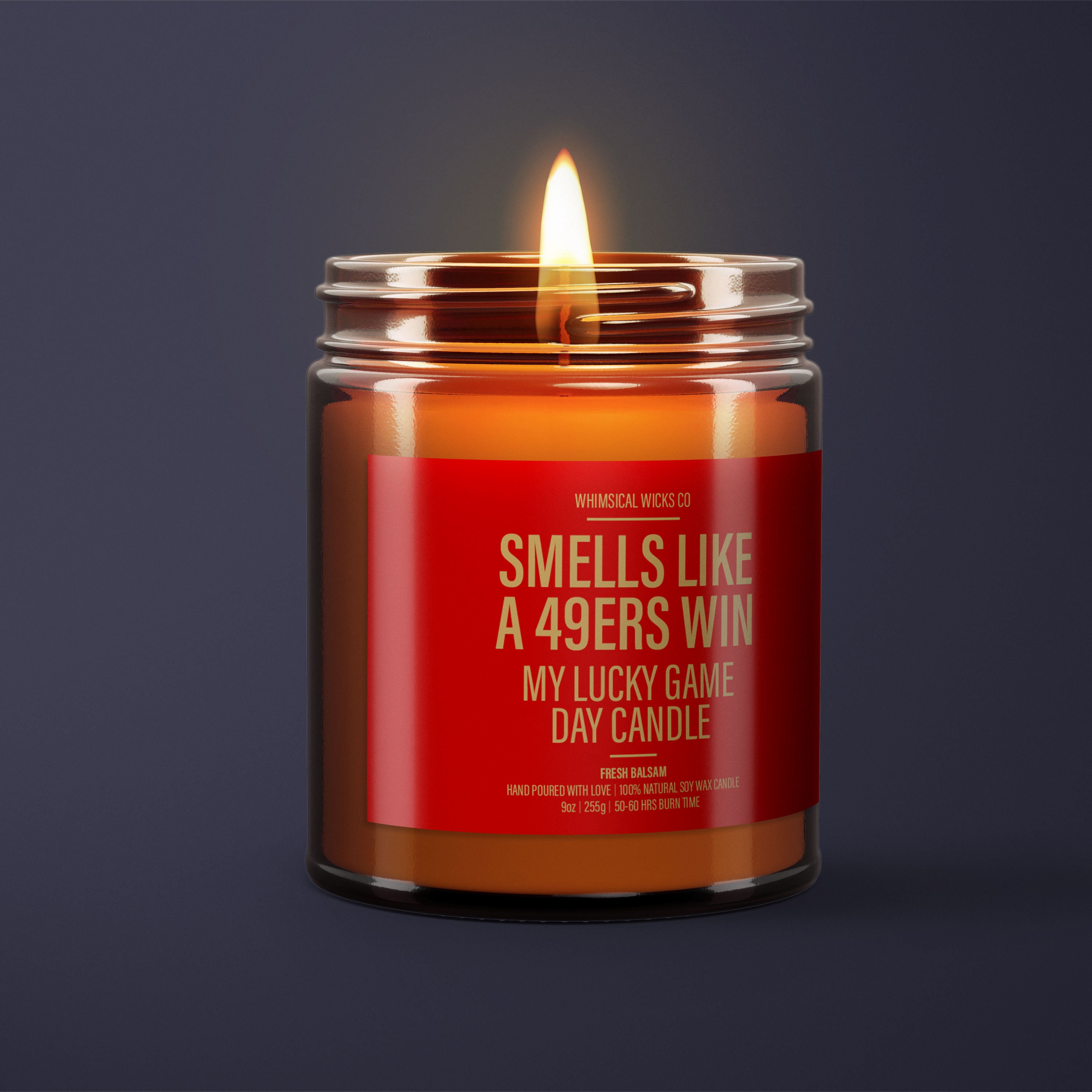 Smells Like A 49ers Win Candle Unique Gift Idea Football Etsy