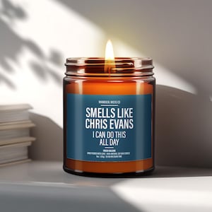 Smells Like Chris Evans Candle | Celebrity Candle | Movie Quote | Fandom Inspired | Pop Culture Decor | Fan Gift Idea | Celebrity Quote