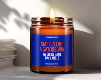 Florida Gator Candle Gift, Sports Candles, College Football Candle, Back To School, Housewarming Gift, Scented Candle, Birthday Gift