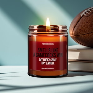 Smells Like A Gamecocks Win Candle | USC Game | College Sports Candle | South Carolina | SC Game Day Decor | Sport Themed Candle