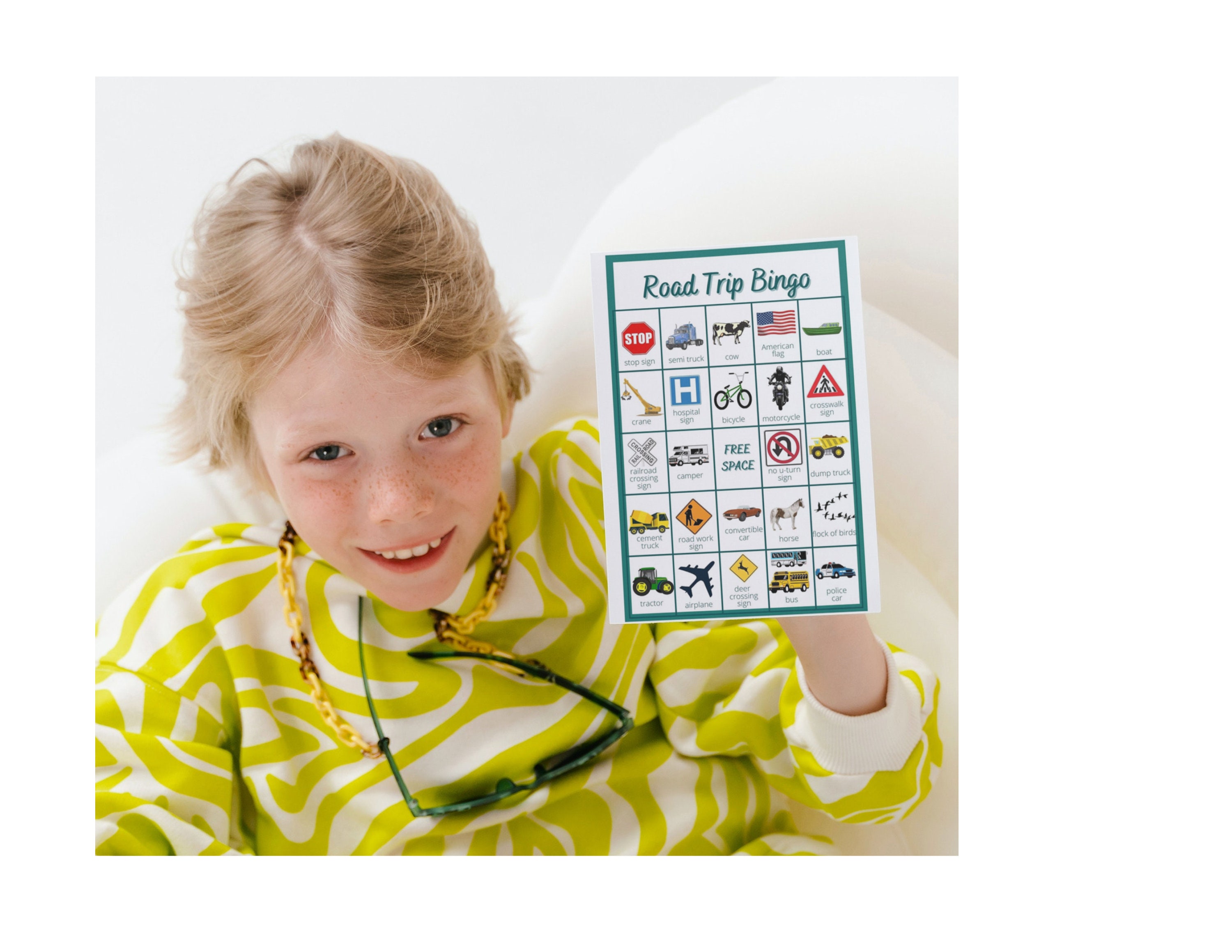 Road Trip Bingo Printable Bingo Cards Travel Activity Family