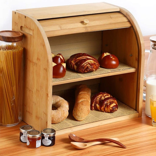 Roll Top Bread Box Etsy