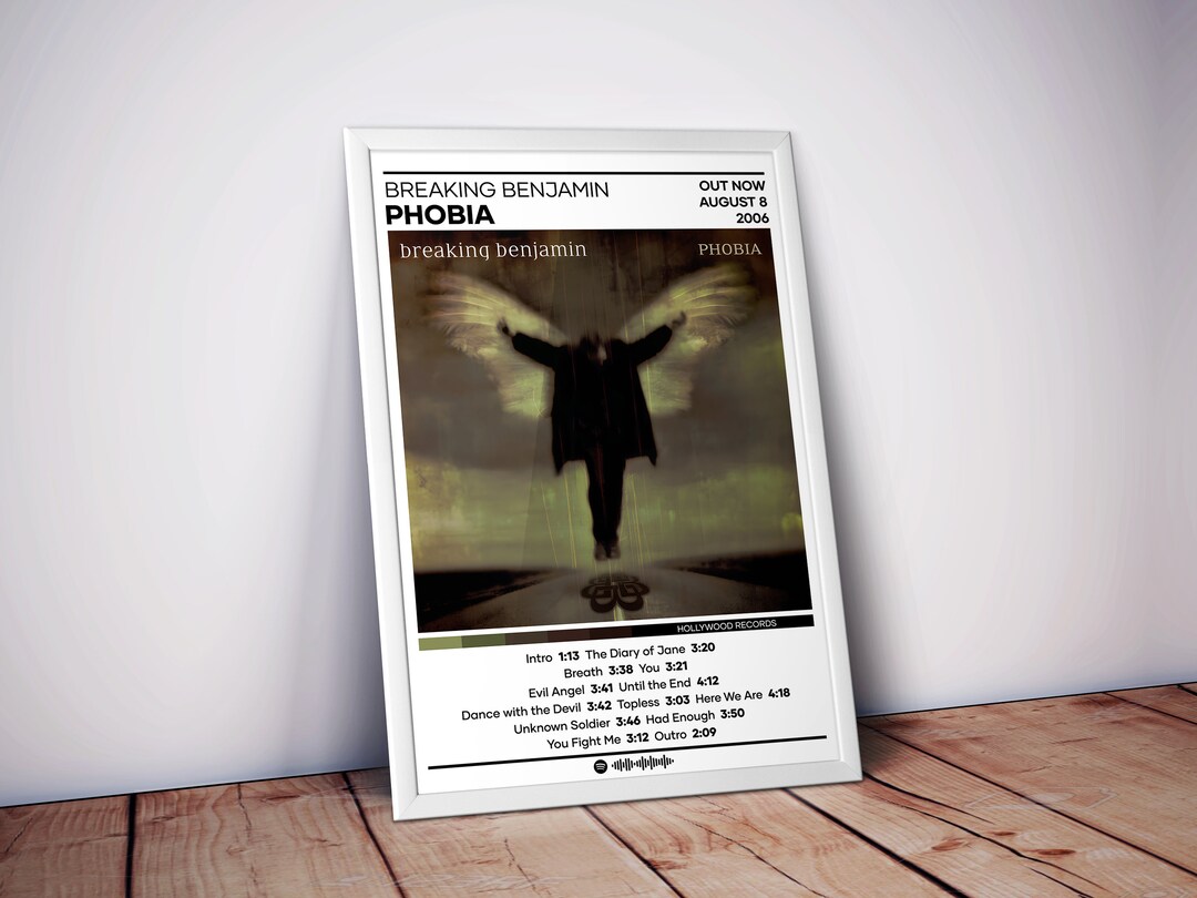 Breaking Benjamin Poster Phobia Poster Album Poster 4 - Etsy
