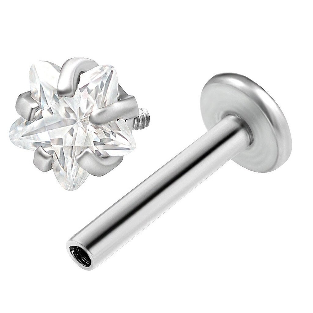 Thin labret stud deals