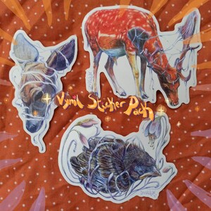 Packung mit drei Waldtier-Vinylaufklebern ~ Brontetear ~