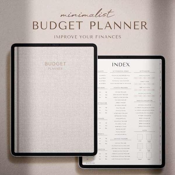 Budget Planner | Digital Planner | Monthly Budget | iPad Planner | Budget Template | Financial Planner | Budget Tracker | Finance Planner