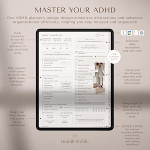 ADHD Digital Planner, 2026 2027 ADHD Planner, GoodNotes ADHD Planner, iPad ADHD Planner, Notability ADHD Planner, Daily ADHD Planner, Weekly ADHD Planner, Monthly ADHD Planner, Student ADHD Planner, Academic ADHD Planner, Productivity ADHD Planner, Neurodivergent Planner, Executive Function Planner, Focus Planner, Time Management Planner, Routine Planner, Habit Tracker Planner, Digital ADHD Journal, Digital Organizer, Notability Planner, Printable ADHD Planner, Dated ADHD Planner, 2026-2027