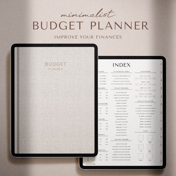 Budget Planner | Digital Planner | Monthly Budget | iPad Planner | Budget Template | Financial Planner | Budget Tracker | Finance Planner