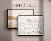 2026 ADHD Planner, 2026 ADHD Digital Planner, iPad Planner, Goodnotes Planner, All in One Hyperlinked Planner, Daily Weekly Monthly Planner