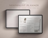2026 Digital Planner, Minimalist 2026 Planner, Goodnotes Planner, iPad Planner, Daily Weekly Monthly, Productivity, Hyperlinked, Notability
