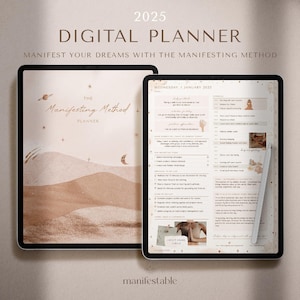 2025 Digital Planner, The Manifesting Method, 2025 Planner, GoodNotes Planner, iPad Planner, Daily Planner, Weekly Planner, Monthly Planner