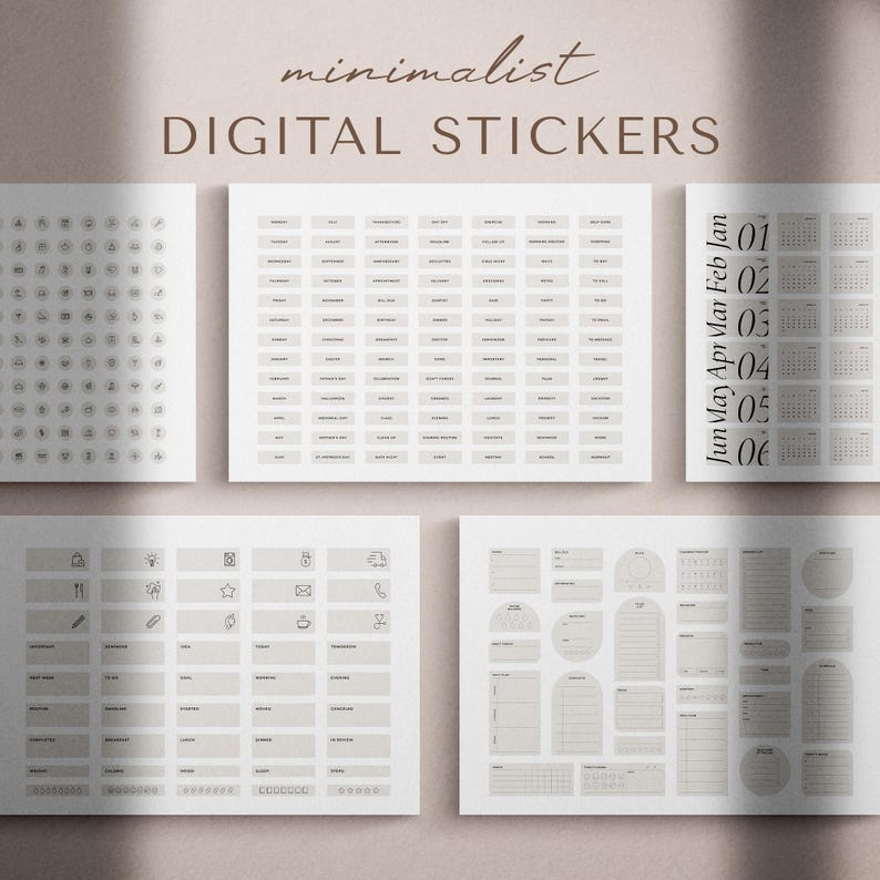 Digital Stickers, Digital Planner Stickers, Goodnotes Stickers, Minimalist Planner Stickers, Aesthetic Stickers, Journal Stickers, Aesthetic Sticker Pack, Journaling Stickers, Stickers, Digital Stickers, Goodnotes Stickers, Planner Stickers, Ipad Stickers, Png Stickers, Pre-cropped Stickers, Journal Stickers, Sticker Book, Aesthetic Stickers, Cute Stickers, Functional Stickers, Everyday Stickers, Notability Stickers