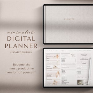 Digital Planner | Minimalist Planner | Undated Planner |  Goodnotes Planner | Daily Planner, Weekly Planner, Monthly Planner | iPad Planner