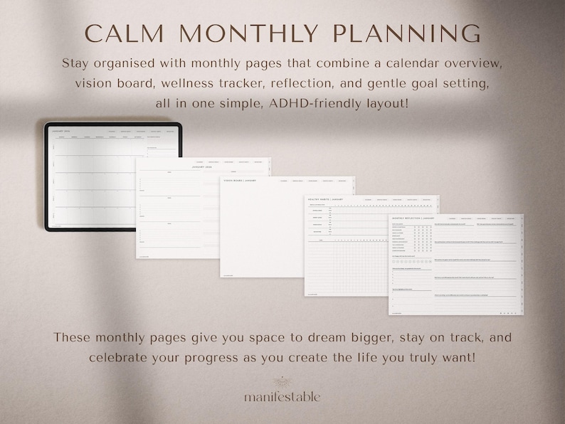 2026 digital planner, weekly planner, monthly planner, daily planner, GoodNotes planner, Notability planner, iPad planner, minimalist digital planner, aesthetic planner, hyperlinked PDF planner, productivity planner, goal planner, wellness planner, landscape layout, Monday start, Sunday start, tablet planner, time-blocking planner, student planner, planner for professionals, open book design, clean modern layout, ADHD planner, digital life planner, digital agenda, all-in-one planner 2026