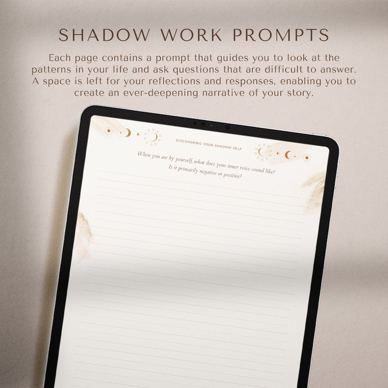 Shadow Work Journal, Digital Journal, Journal Prompts, Therapy Journal, Healing Journal, Anxiety Journal, Book of Shadows, Mindfulness Journal, Shadow Work Prompts, Mental Health, GoodNotes Journal, Grimoire Journal, Manifestation Inner Child Healing