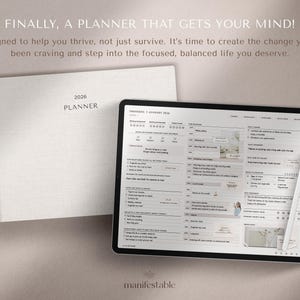 2026 digital planner, weekly planner, monthly planner, daily planner, GoodNotes planner, Notability planner, iPad planner, minimalist digital planner, aesthetic planner, hyperlinked PDF planner, productivity planner, goal planner, wellness planner, landscape layout, Monday start, Sunday start, tablet planner, time-blocking planner, student planner, planner for professionals, open book design, clean modern layout, ADHD planner, digital life planner, digital agenda, all-in-one planner 2026