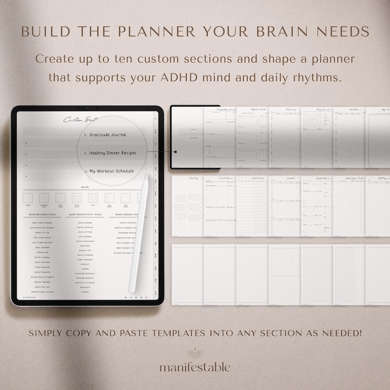 ADHD Digital Planner, 2026 2027 ADHD Planner, GoodNotes ADHD Planner, iPad ADHD Planner, Notability ADHD Planner, Daily ADHD Planner, Weekly ADHD Planner, Monthly ADHD Planner, Student ADHD Planner, Academic ADHD Planner, Productivity ADHD Planner, Neurodivergent Planner, Executive Function Planner, Focus Planner, Time Management Planner, Routine Planner, Habit Tracker Planner, Digital ADHD Journal, Digital Organizer, Notability Planner, Printable ADHD Planner, Dated ADHD Planner, 2026-2027