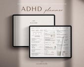 2026 ADHD Planner, 2026 ADHD Digital Planner, Goodnotes Planner, iPad Planner, Daily Weekly Monthly Planner, All in One Hyperlinked Planner