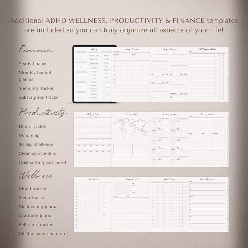 ADHD Digital Planner, 2026 2027 ADHD Planner, GoodNotes ADHD Planner, iPad ADHD Planner, Notability ADHD Planner, Daily ADHD Planner, Weekly ADHD Planner, Monthly ADHD Planner, Student ADHD Planner, Academic ADHD Planner, Productivity ADHD Planner, Neurodivergent Planner, Executive Function Planner, Focus Planner, Time Management Planner, Routine Planner, Habit Tracker Planner, Digital ADHD Journal, Digital Organizer, Notability Planner, Printable ADHD Planner, Dated ADHD Planner, 2026-2027
