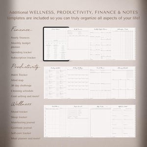 2026 digital planner for iPad, GoodNotes, and Notability with a clean minimalist layout. Includes hyperlinked yearly, monthly, weekly, and daily pages for productivity, planning, scheduling, time management, routines, and organization. Features habit tracker, goals, vision, wellness, finance templates, and notes. Ideal as a 2026 planner, daily planner, weekly planner, monthly planner, ADHD planner, productivity planner, and GoodNotes template.