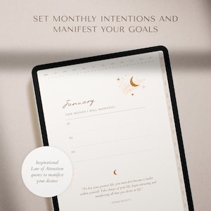 Manifestation Journal, Law of Attraction, Manifest, Digital Journal, Positive Affirmations, Manifest Journal, Manifesting Journal, GoodNotes Journal, Gratitude Journal, Notebook, Vision Board, Self Care, Meditation, Daily Journal, Mental Health